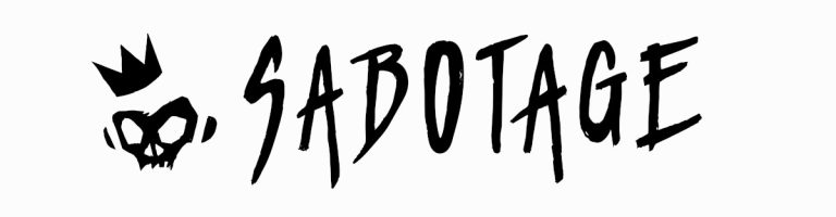 sabotage studio horizontal black logo